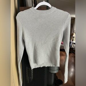 Rue21 Silver Glitter Cowl Neck Sweater